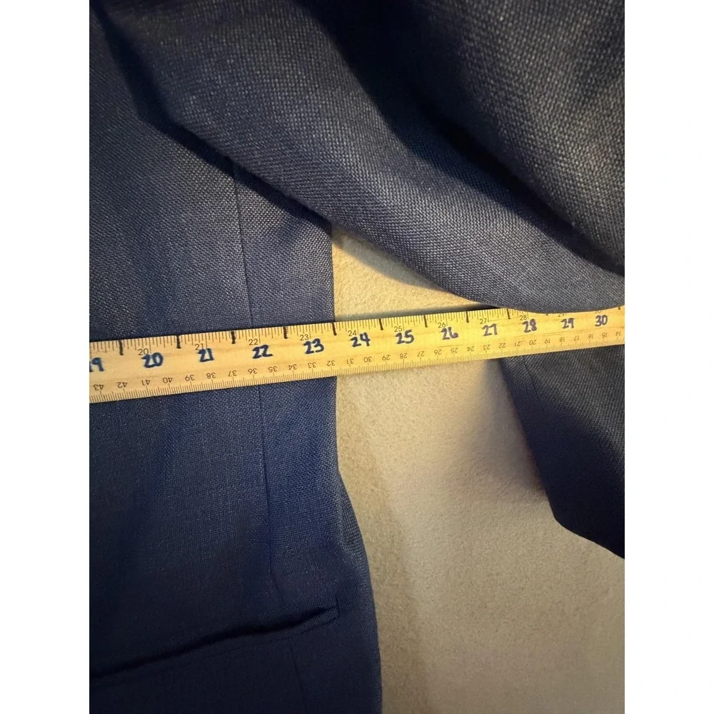 Chaps Blazer Sport Coat Mens 48 Cobalt Blue Lined Jacket Business Formal Wedding